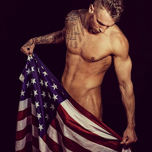 stripper Angelo naakt