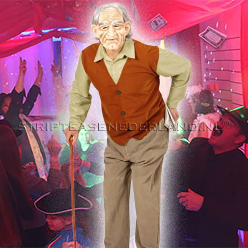 opa stripper voor 50e, 60e of 65e verjaardag